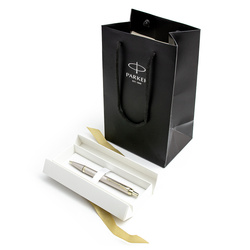 Zestaw Długopis Parker Champagne w pudełku prezentowym z torebką