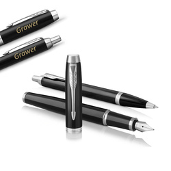 Zestaw Parker Pióro Wieczne i Długopis IM Black CT z grawerem