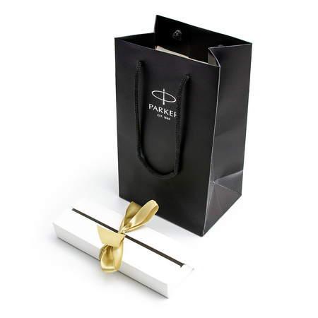 Zestaw Długopis Parker Champagne w pudełku prezentowym z torebką