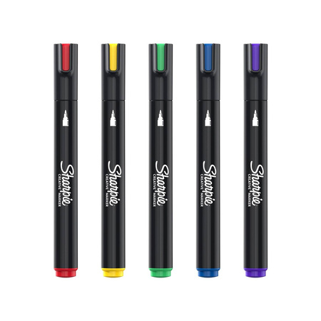 Zestaw Sharpie marker akrylowy 5 kolorów z kolorowanką