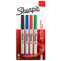 Sharpie Ultra Fine ultracienkie mix kolorów standardowych 4 szt. 0,5mm - 1985879