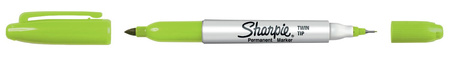 Marker Sharpie Twin Tip jasnozielony 1szt.