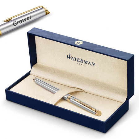 Pióro wieczne Waterman Hémisphère Stalowa GT (F) z grawerem
