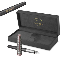 Pióro wieczne SonnetT Premium Metal & Grey PGT (F) 18K z grawerem