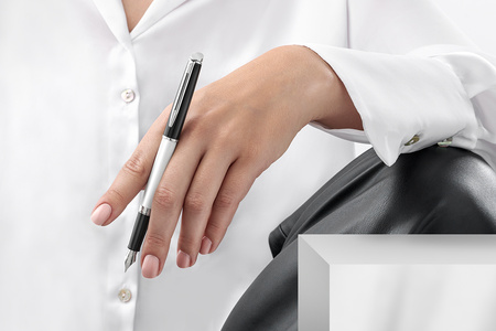 Pióro wieczne Waterman Hémisphère Color-Block Black-White CT (M) - 2202844