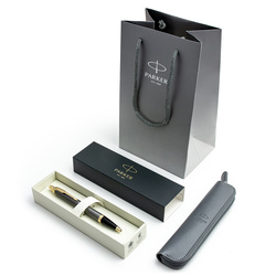 Zestaw Dzień Kobiet Długopis Parker IM Grey w etui z torebką prezentową
