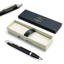 Długopis Parker IM Essential Matte Black CT z grawerem