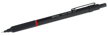 Ołówek automatyczny Rotring Rapid Pro czarny 0,5 m, czarny z grawerem