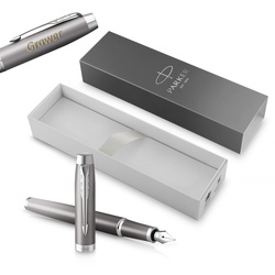 Pióro wieczne Parker IM Rituals Grey (F) z grawerem