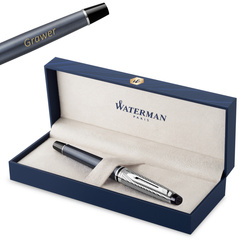 Pióro wieczne Waterman Expert Deluxe Metalic Grafitowy CT (M) - 2187689 z Grawerem