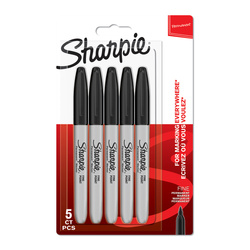 Markery Sharpie Fine Czarny (blister 5szt.) - 1986051