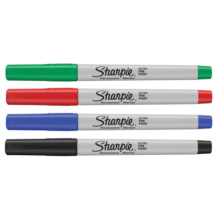 Sharpie Ultra Fine ultracienkie mix kolorów standardowych 4 szt. 0,5mm - 1985879