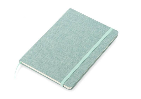 Notes z recyklingowej bawełny BIVELLO A5 seledynowy 18011-20