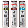 Grafity Rotring 0,35mm 0,5mm 0,7mm 3 pack
