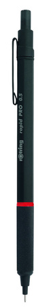 Ołówek automatyczny Rotring Rapid Pro czarny 0,5 m, czarny z grawerem