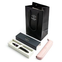 Zestaw Długopis Parker IM Ring Purple w etui z torebką prezentową