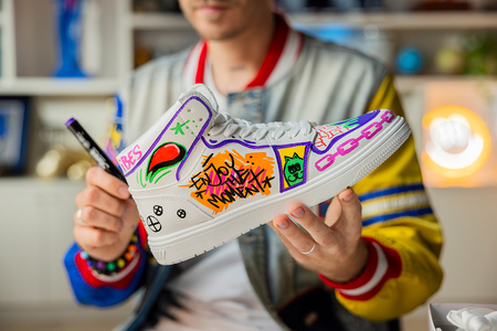 Zestaw Sharpie kreatywne markery akrylowe 5 kolorów - 2201069 / Magnes / Serce do malowania / Walentynki