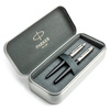 Zestaw Pióro Wieczne i Długopis Parker Jotter Bond Street Black CT w metalowym pudełku