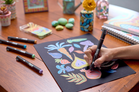 Kreatywne markery Akrylowe Sharpie kolory ziemi (końcówka stożkowa) 5 szt <p>/ Magnes / Serce do malowania / Walentynki