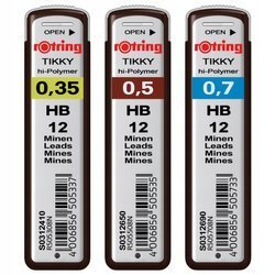 Grafity Rotring 0,35mm 0,5mm 0,7mm 3 pack