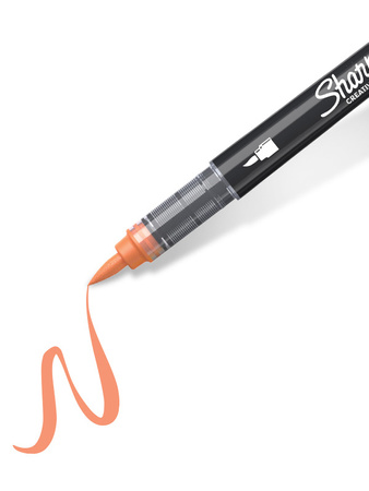 Marker akrylowy Sharpie Orange (pomarańczowy) - pędzelkowa końcówka, 1 szt. - 2218112