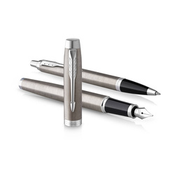 Zestaw Pióro wieczne + długopis PARKER IM Stal CT - 2183058