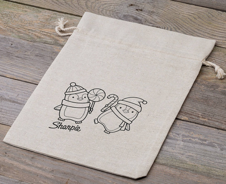 Woreczek świąteczny do malowania gift