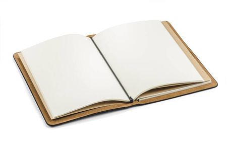 Czarny notes z ekoskóry w stylu retro