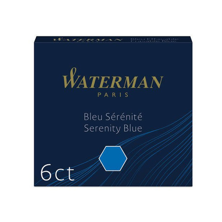 Naboje atramentowe Waterman International Niebieski Floryda - S0110950