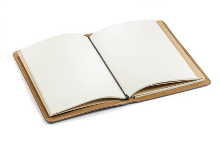 Brązowy notes z ekoskóry w stylu retro