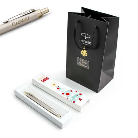 Długopis Parker IM Professionals Monochrome Champagne 2172956 z Grawerem Prezent na Święta