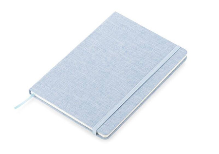 Notes z recyklingowej bawełny BIVELLO A5 błękitny 18011-08