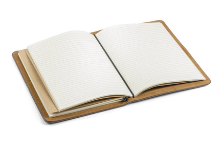 Brązowy notes z ekoskóry w stylu retro