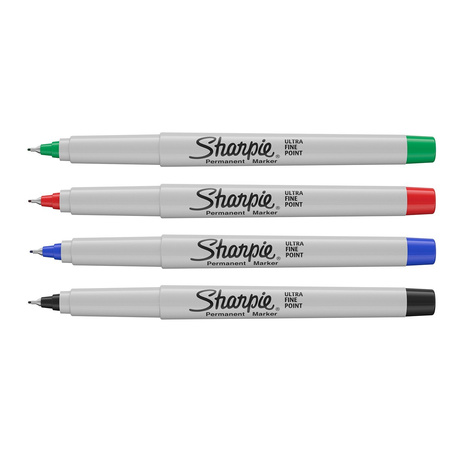 Sharpie Ultra Fine ultracienkie mix kolorów standardowych 4 szt. 0,5mm - 1985879