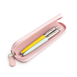 Zestaw prezentowy długopis Parker Jotter Originals Żółty i Pastelowy Niebieski  z różowym etui