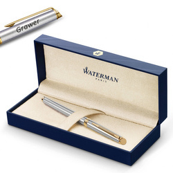 Pióro wieczne Waterman Hémisphère Stalowa GT (F) z grawerem