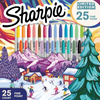 Markery permanentne Sharpie Fine mix kolorów 25 szt. EDYCJA SPECJALNA ŚWIĘTA 2025 - 2220997
