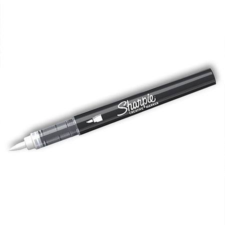 Marker akrylowy Sharpie White (biały) - pędzelkowa końcówka, 1 szt. - 2218111