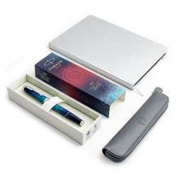 Zestaw Pióro wieczne Parker IM The Last Frontier SE Submerge z etui i notatnikiem