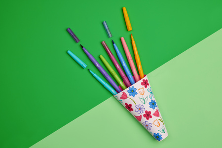 Flair Dual - pisaki z dwiema końcówkami mix kolorów 8szt. 2199386