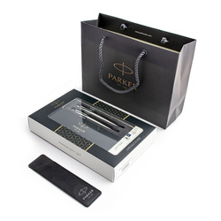 Zestaw Parker Ołówek i Długopis Jotter Stainless Steel CT z etui i torebką prezentową