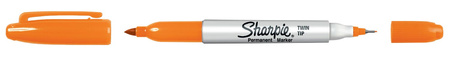 Marker Sharpie Twin Tip pomarańczowy 1szt.