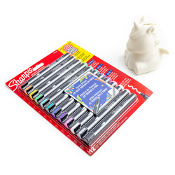 Zestaw Sharpie markery akrylowe 12 kolorów ze skarbonką Jednorożec do pomalowania