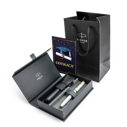 Zestaw pióro Parker Pearl w pudełku z torebką Prezent na zakończenie szkoły