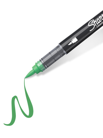 Marker akrylowy Sharpie Emerald Green (jasnozielony) - pędzelkowa końcówka, 1 szt. - 2218124