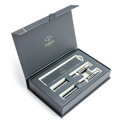 Zestaw Pióro Wieczne + Pióro Kulkowe Parker Ingenuity czarne CT 2181996 + 2181994