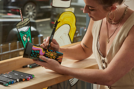 Kreatywne markery Akrylowe Sharpie kolory podstawowe (końcówka stożkowa) 12 szt. - 2201183