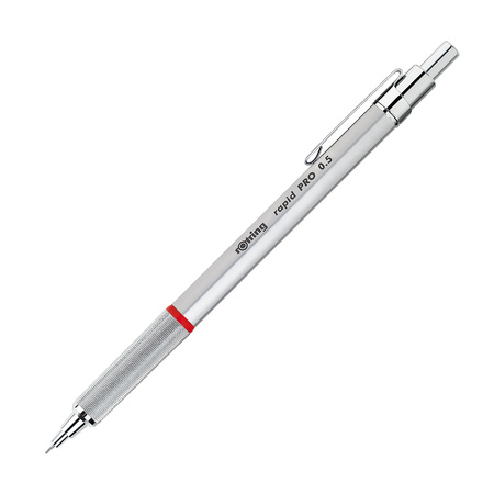 Ołówek automatyczny Rapid Pro - Rotring - 0,5 mm, srebrny 1904255