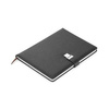 Klasyczny notes z metalowym zapięciem, czarny