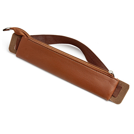 Zestaw Długopis Waterman Czerwony mat z brązowym etui na taśmę